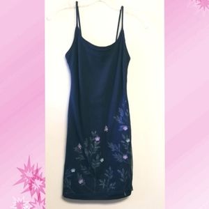 Cute Blue Flower & Butterfly Dress